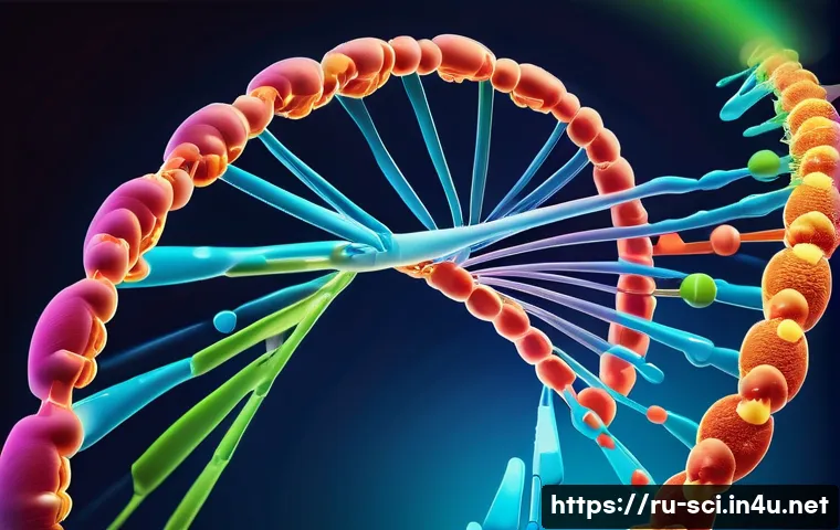 크리스퍼 유전자 가위 원리 - A detailed scientific illustration of the CRISPR-Cas9 system at work inside a human cell nucleus, sh...