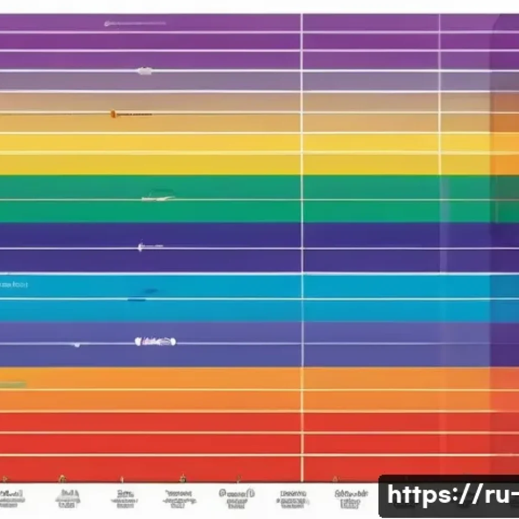 전자기파 스펙트럼과 응용 - A detailed scientific illustration of the electromagnetic spectrum, showing various types of waves i...