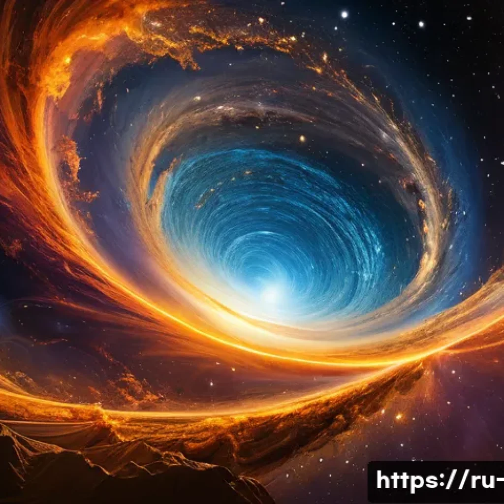 우주론적 인플레이션 이론 - A highly detailed cosmic scene illustrating the universe moments after the Big Bang, showing an inte...
