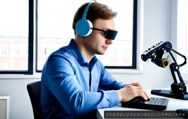 뇌 컴퓨터 인터페이스와 미래 전망 - Photorealistic close-up of a Russian neuroscientist in a modern Moscow research laboratory, wearing ...